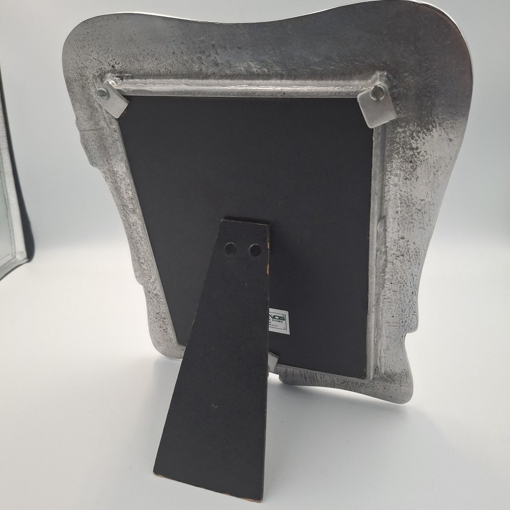 Vari Diseños Mexican Pewter Picture Frame 9.5" x 7.5" Easel‎ Back Daisy Floral - Picture 10 of 16